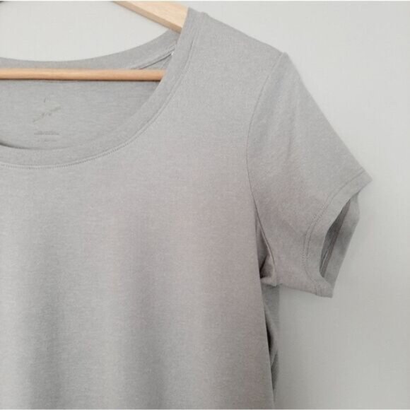 HEAD Athletic Scoop Neck Top Gray Hi-Low Hem Sz M - Picture 3 of 9